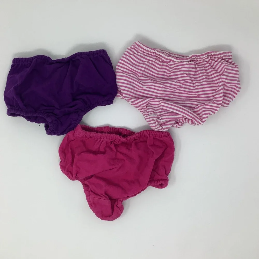 Ralph Lauren Baby Bloomers Shorts Girls‎ 3m Diaper Cover Set Multicolor Cotton